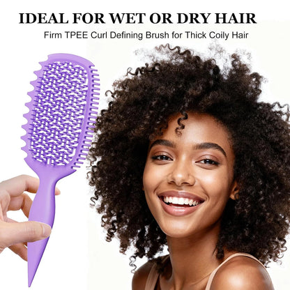 Curly Hair Brush, Curl Brush For Wet & Dry Hair,Curl Defining For Women&Men