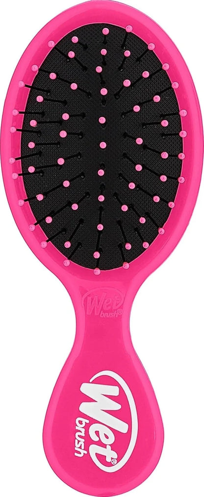 Wet Brush Mini Detangler Hair Brush, Purple, Detangling Travel Hairbrush, Ultra-Soft IntelliFlex Bristles Glide Through Tangles with Ease, Pain-Free, All Hair Types (2 Pack)