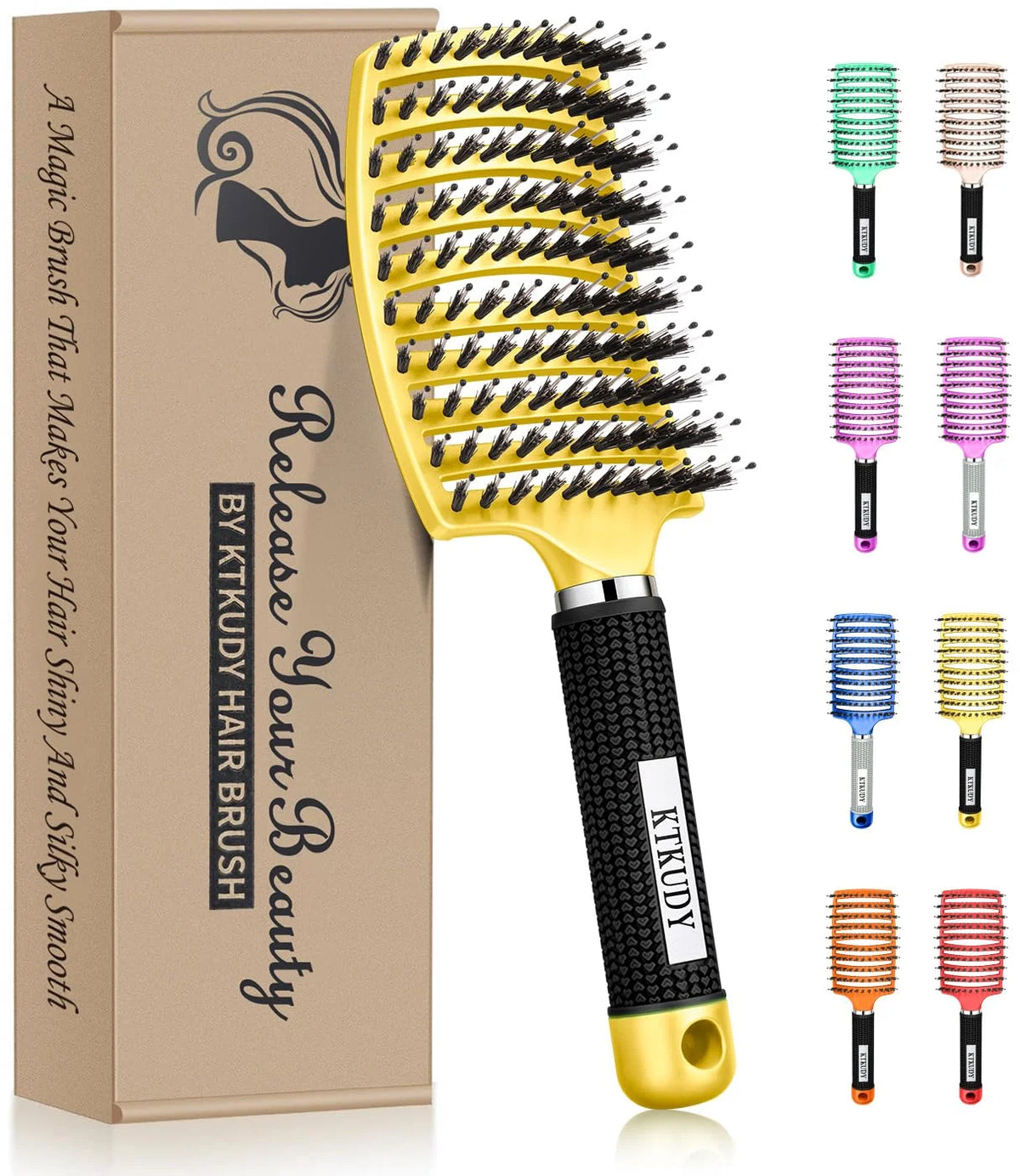 Detangling Brush for Women & Kids, Wet & Dry Hair, All Hair Types
