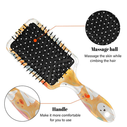 Wet Hair Brush Detangling Hair Brushes for Women Men, Paddle Brush(Retro Leopard Cheetah Animal Print)
