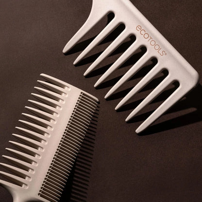 EcoTools Slick Back Hairbrush, Small Brush for Ponytail or Bun, 1 Count