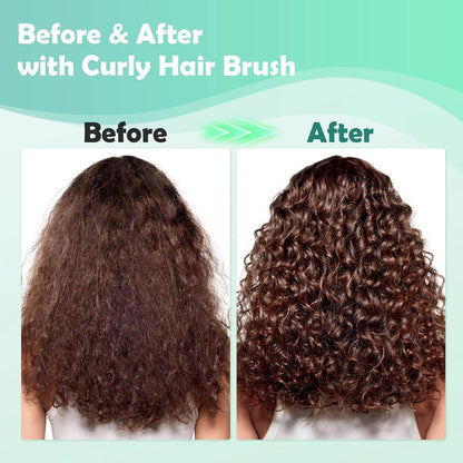 ABOYOY Curl Defining Brush with Side Gear for Curly Hair, Detangling & Styling Brush for Women Men, Lightweight Ergonomic Candy Brush Works on Wet or Dry Hair (Purple)