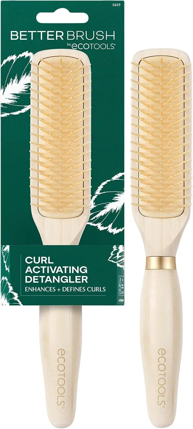 EcoTools Slick Back Hairbrush, Small Brush for Ponytail or Bun, 1 Count