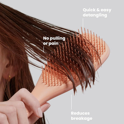 Tangle Teezer Ultimate Detangler Brush, Straight to Wavy, Millennial Pink