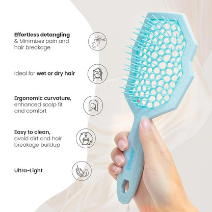 AIMIKE Glacier Detangler Brush for Curly Hair, Wet & Dry Hair Brush