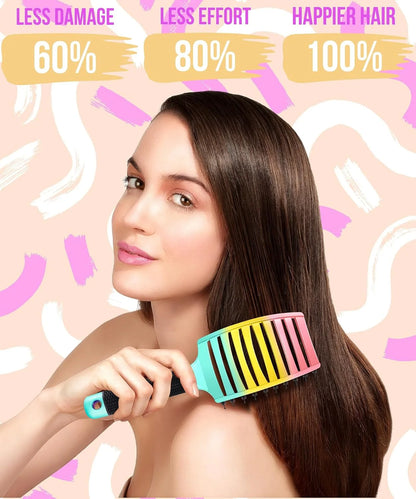 Detangling Brush for Women & Kids, Wet & Dry Hair, All Hair Types