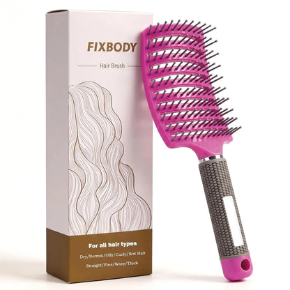 Curved Vented Hair Brush,Detangler Brush Faster Blow Drying for Women, Men