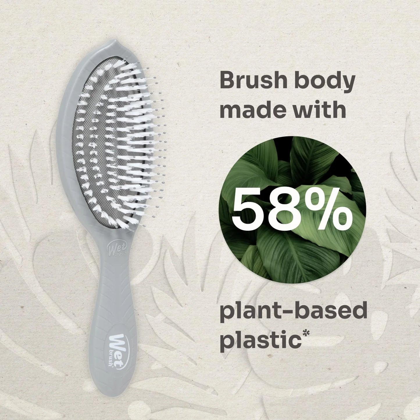 Wet Brush Go Green Coconut Oil Infused Detangling Hair Brush - Pain-Free Ultra-Soft Detangler Bristles Glide Through Tangles with Ease - Protects Against Split Ends (Pack of 2)