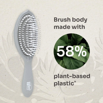 Wet Brush Go Green Coconut Oil Infused Detangling Hair Brush - Pain-Free Ultra-Soft Detangler Bristles Glide Through Tangles with Ease - Protects Against Split Ends (Pack of 2)
