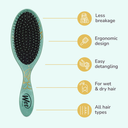 Wet Brush Disney Original Hair Detangler, Cinderella (Elegant Princess), Ultra-Soft IntelliFlex Bristles, Detangling Brush Glides Through Tangles (Wet Dry & Damaged Hair), Women & Men