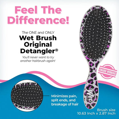 Wet Brush Original Detangler Hair Brush, Hipster Sketch, Ultra-Soft IntelliFlex Bristles, Detangling Bristles Glide Through Tangles (Wet & Dry Hair), Women & Men