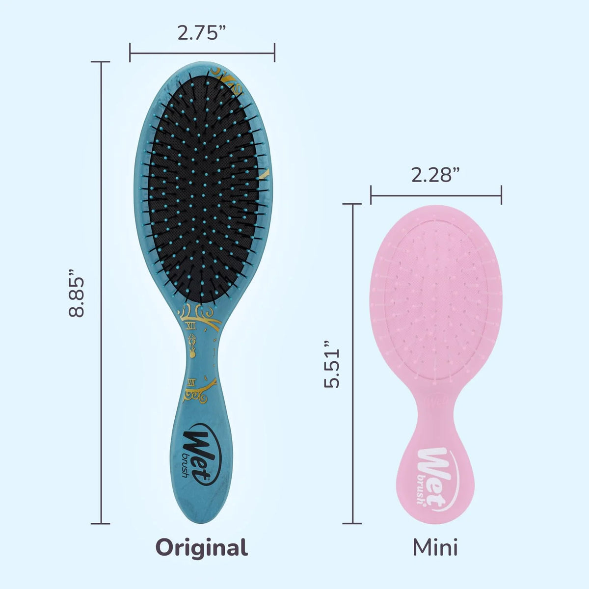 Wet Brush Disney Original Hair Detangler, Cinderella (Elegant Princess), Ultra-Soft IntelliFlex Bristles, Detangling Brush Glides Through Tangles (Wet Dry & Damaged Hair), Women & Men