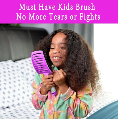 Detangling Brush for Women & Kids, Wet & Dry Hair, All Hair Types