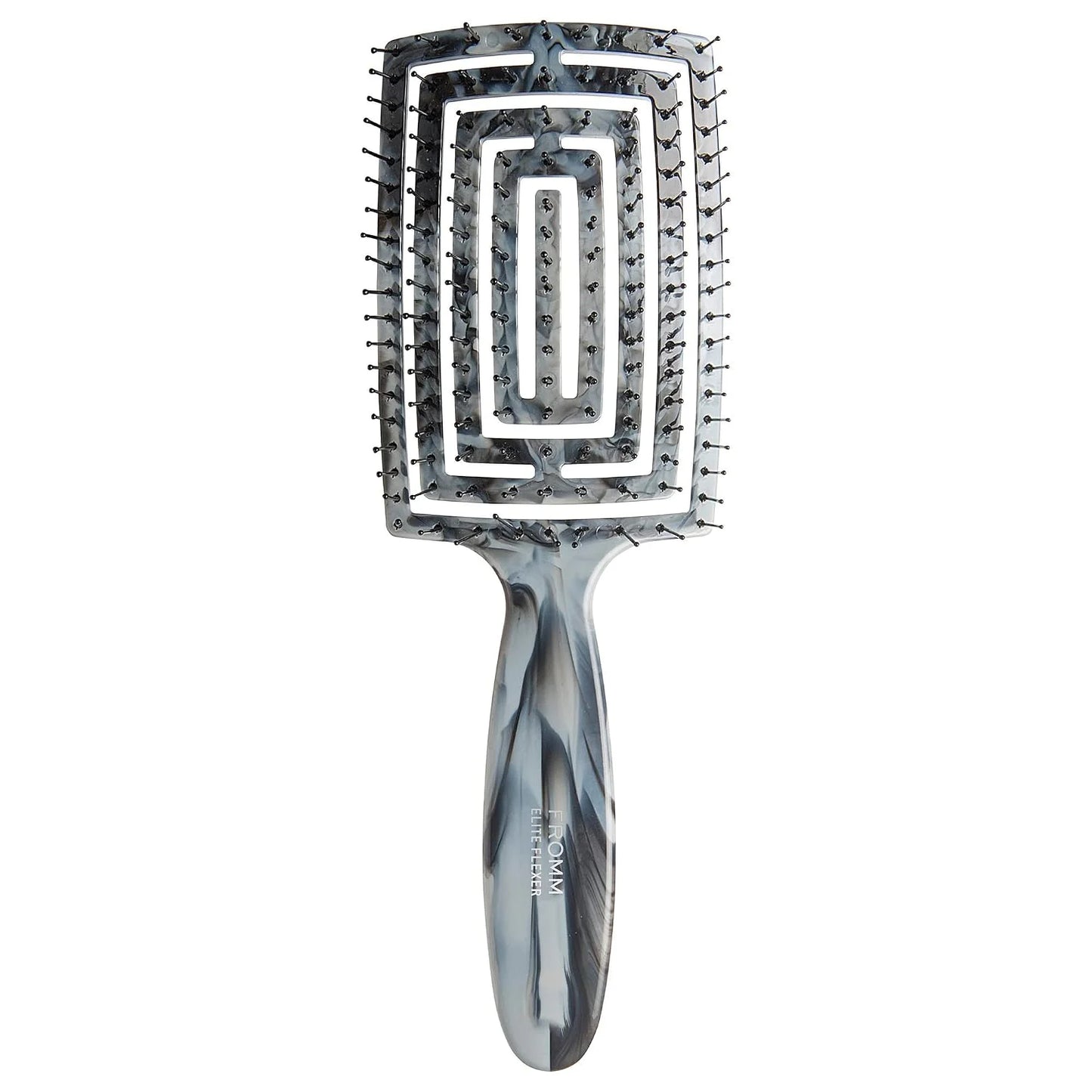 Fromm Professional Elite Flexer Ceramic x Ionic Wet & Dry Detangling Vent Brush | Gentle Hair Detangler & Massage Brush Smooths Frizz & Flyaways, Glides Through Medium to Thick Hair, Easy to Clean