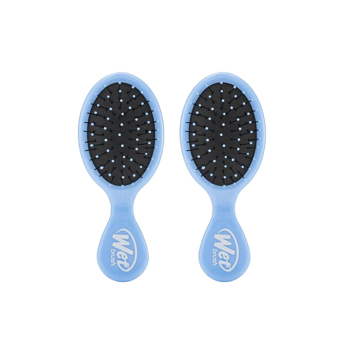 Wet Brush Mini Detangler Hair Brush, Purple, Detangling Travel Hairbrush, Ultra-Soft IntelliFlex Bristles Glide Through Tangles with Ease, Pain-Free, All Hair Types (2 Pack)