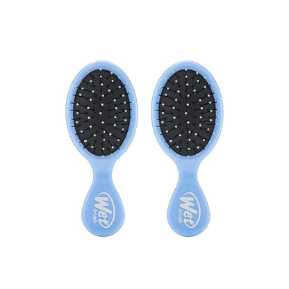 Wet Brush Mini Detangler Hair Brush, Purple, Detangling Travel Hairbrush, Ultra-Soft IntelliFlex Bristles Glide Through Tangles with Ease, Pain-Free, All Hair Types (2 Pack)
