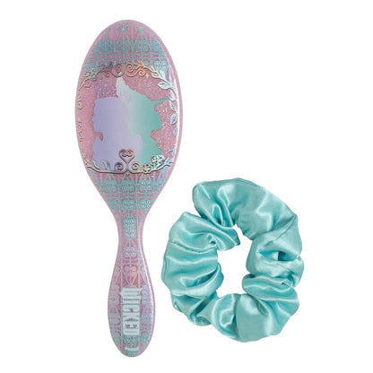 Wet Brush Original Detangler Hair Brush Elphaba (Wicked) Kit - Ultra-Soft IntelliFlex Bristles - Detangling Brush Glides Through Tangles For All Hair Types (Wet Dry & Damaged) - 1 Brush & 1 Bow