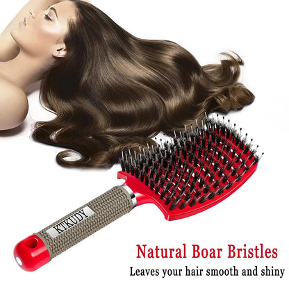 2 Pack Detangling Brushes for Women & Kids, Wet & Dry Hair, All Hair Types