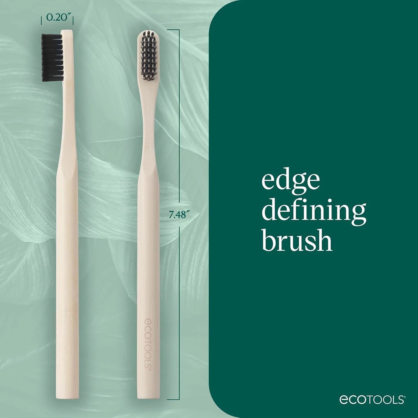 EcoTools Slick Back Hairbrush, Small Brush for Ponytail or Bun, 1 Count