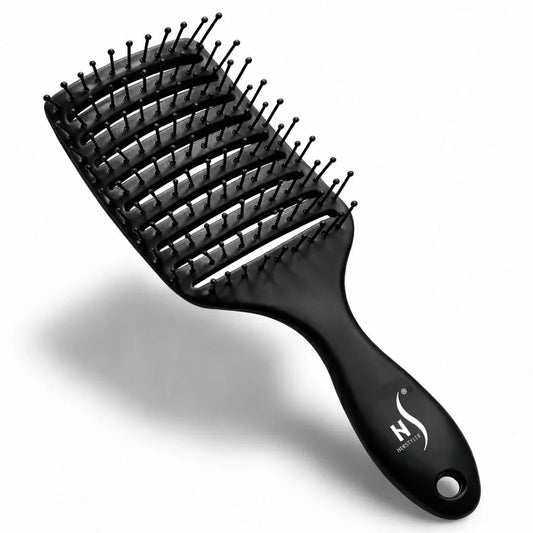 Herstyler Vent Brush for Hair - Detangler for Faster Blow Drying - Black