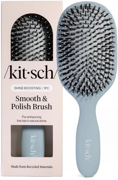 Kitsch Smooth & Polish Hair Brushes For Women and Men - Haze Blue