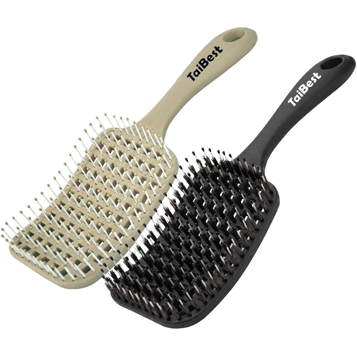 Boar Bristle Hair Brush Set – Wet/Dry Detangler for All Hair Types