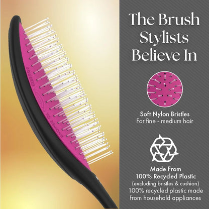 Olivia Garden Aurora Detangler Brush for Wet and Dry Fine to Medium Hair - Detangling Brush for Women, Men, Kids