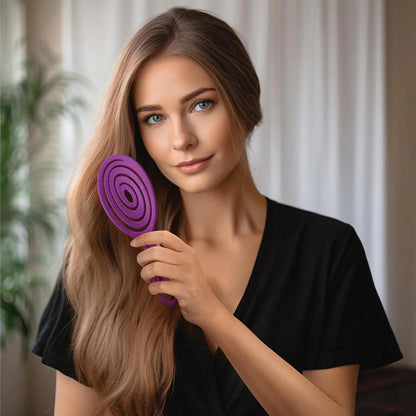 Ninabella Detangler Brush - No Tangle Hair Brush for Women, Fine, Thick and Long Hair - Hairbrush for Wet and Dry Hair, Gentle on the Scalp - Light Blue