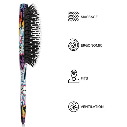 Wet Hair Brush Detangling Hair Brushes for Women Men, Paddle Brush(Retro Leopard Cheetah Animal Print)