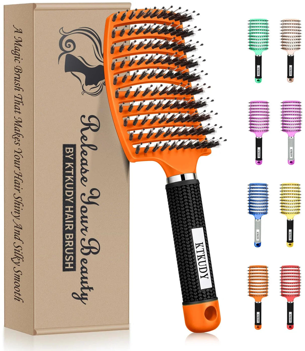 Detangling Brush for Women & Kids, Wet & Dry Hair, All Hair Types