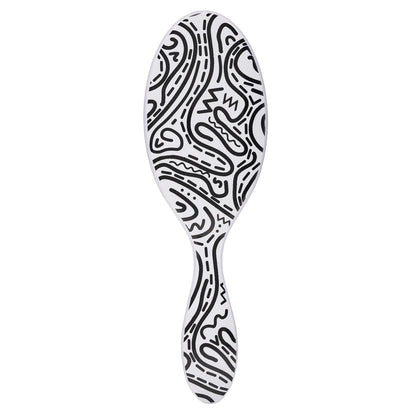 Wet Brush Original Detangler Hair Brush, Hipster Sketch, Ultra-Soft IntelliFlex Bristles, Detangling Bristles Glide Through Tangles (Wet & Dry Hair), Women & Men