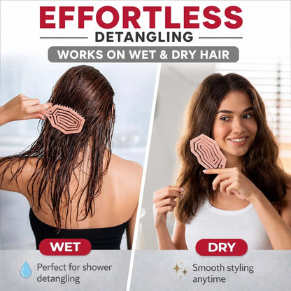 Fiora Naturals Detangling Hair Brush for Women, Detangler Hair Brush, Pink