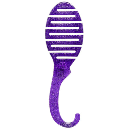 Wet Brush Shower Hair Brush Detangler - Exclusive Ultra-soft IntelliFlex Bristles - Minimizes Pain And Protects Against Split Ends and Breakage - Comb For Women, Men, Wet & Dry Hair - Purple Glitter