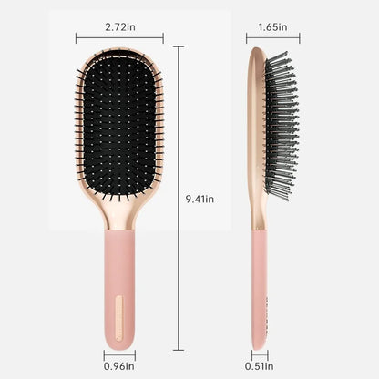 Melbang Hair Brush for Thick Curly Thin Long Short Wet or Dry Hair Adds Shine and Makes Hair Smooth Hair Comb Paddle Hair Brush for Men Women Kid (Silver)