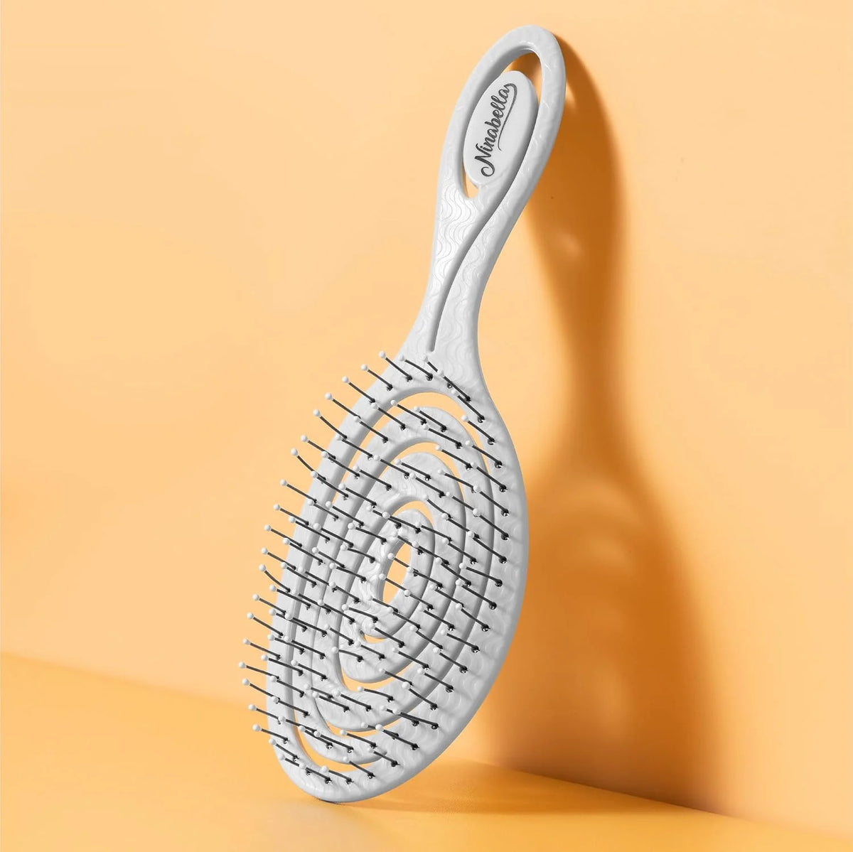 Ninabella Detangler Brush - No Tangle Hair Brush for Women, Fine, Thick and Long Hair - Hairbrush for Wet and Dry Hair, Gentle on the Scalp - Light Blue