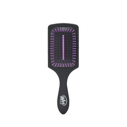 Wet Brush Refresh and Extend Paddle Detangler, Black, Detangling Brush with Infused Charcoal Ultra-Soft IntelliFlex Bristles For All Hair Types, Removes Dirt, Excess Oils & Impurities