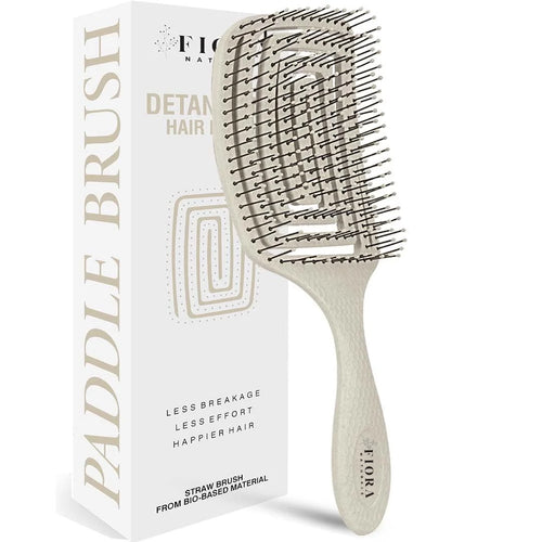 Fiora Naturals Detangler Brush for Wet and Dry Hair, Soft Detangling Brush