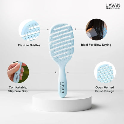 Flex Detangling Hair Brush (BABY BLUE)