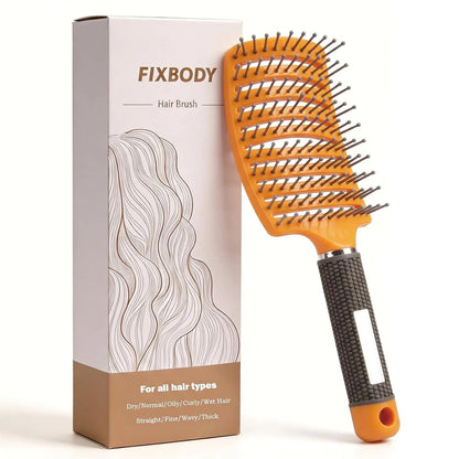 Curved Vented Hair Brush,Detangler Brush Faster Blow Drying for Women, Men