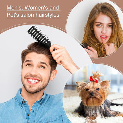 Patelai 3 Pcs Vent Hair Brush for Women Detangling Anti Static,Black