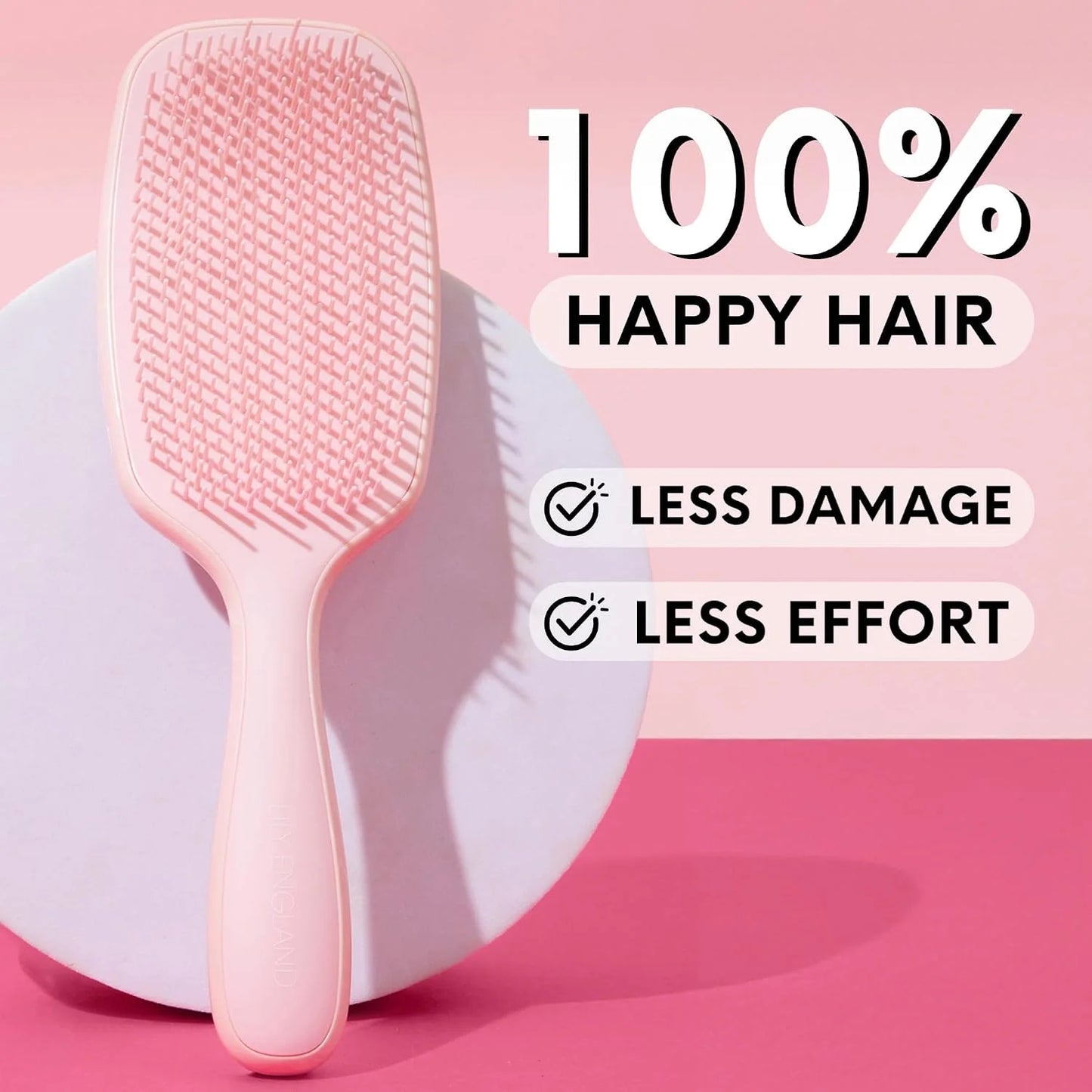 Lily England Detangler Hair Brush for Women for Curly Wet & Dry, Purple