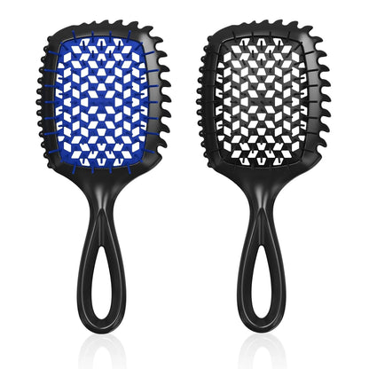 2-Pack Vented Detangling Hair Brush for Wet and Dry Hair, Pink and Purple