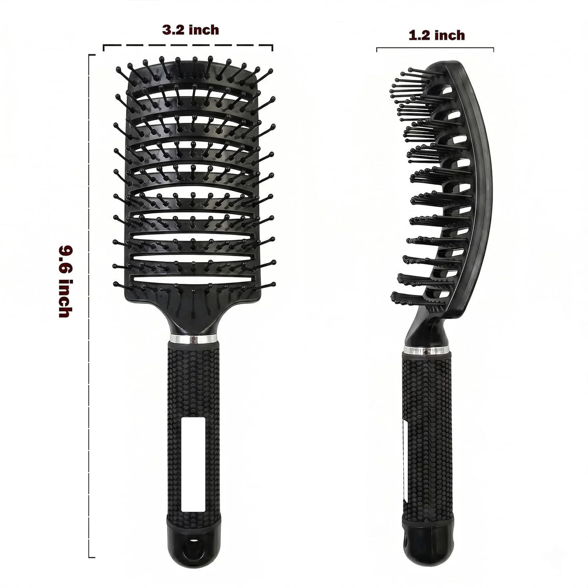 Curved Vented Hair Brush,Detangler Brush Faster Blow Drying for Women, Men