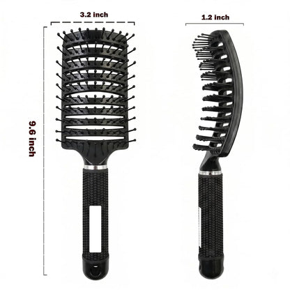 Curved Vented Hair Brush,Detangler Brush Faster Blow Drying for Women, Men