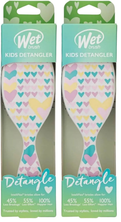 Wet Brush Kids Detangler Hair Brushes - Chevron - Midi Detangling Brush with Ultra-Soft IntelliFlex Bristles Glide Through Tangles with Ease - Pain-Free Comb for All Hair Types