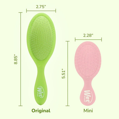 Wet Brush Original Detangler, Green Juice (Summer Quencher), Ultra-Soft IntelliFlex Bristles Glide Through Tangles, Detangling Hair Brush (Wet & Dry), Women & Men, Limited Edition