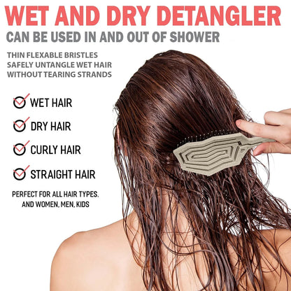Fiora Naturals Detangling Hair Brush for Women, Detangler Hair Brush, Pink
