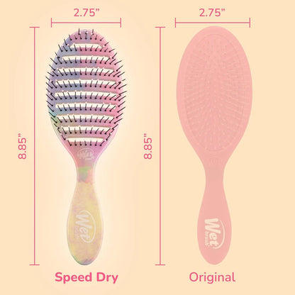 Wet Brush Speed Dry Hair Brush, Orange Crush (Summer Quencher) - Vented Design & Soft HeatFlex Bristles Are Blow Dry Safe - Ergonomic Handle Manages Tangles - Pain-Free Hair Accessories
