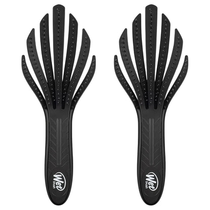 Wet Brush Go Green Curl Detangler Hair Brush - Pale Pink Ultra-Soft IntelliFlex Detangling Bristles Glide Through Tangles with Ease - Great For Curly Hair-No Split Ends & Pain-Free for Wet or Dry Hair