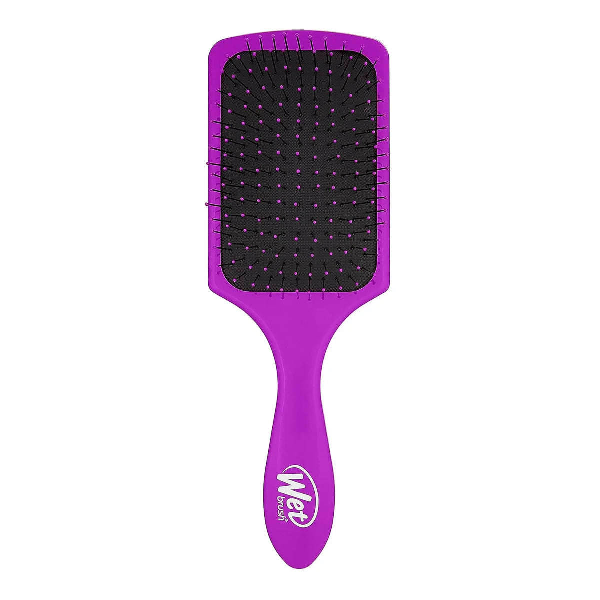 Wet Brush Refresh and Extend Paddle Detangler, Black, Detangling Brush with Infused Charcoal Ultra-Soft IntelliFlex Bristles For All Hair Types, Removes Dirt, Excess Oils & Impurities